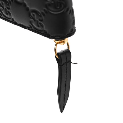 Gucci Guccissima Zip Around Card Case Black 9 of 10