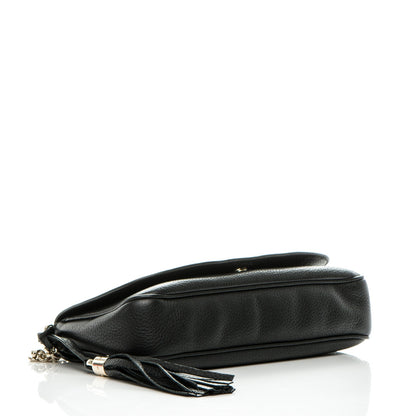 Gucci Pebbled Calfskin Medium Soho Flap Crossbody Black 4 of 7
