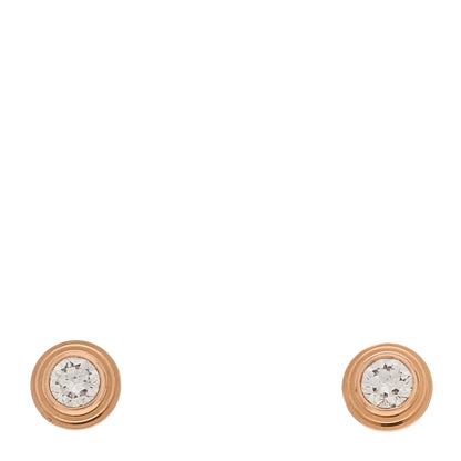 Cartier 18K Pink Gold Diamond XS D'Amour Earrings 1 of 5