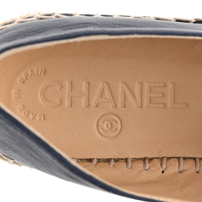 Chanel Lambskin CC Espadrilles 36 Dark Navy 7 of 11