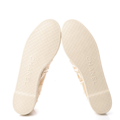 Chanel PVC Raffia CC Espadrilles 41 Beige 6 of 11