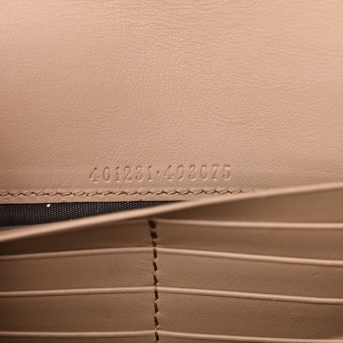 GG Supreme Monogram Mini Dionysus Chain Wallet Beige Taupe