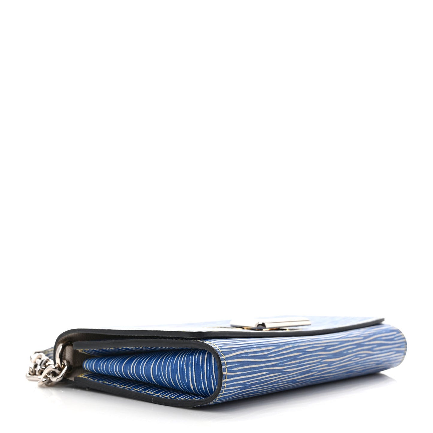 Epi Twist Chain Wallet Denim Light