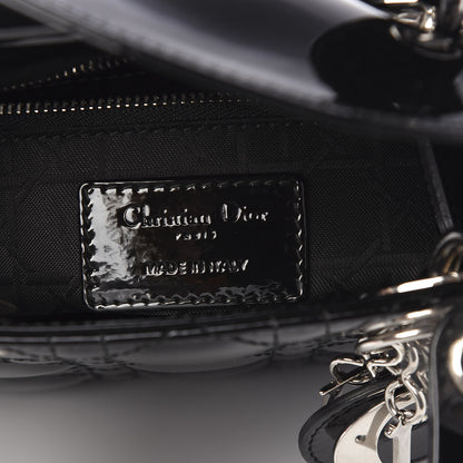 Christian Dior Patent Cannage Mini Lady Dior Black 8 of 9