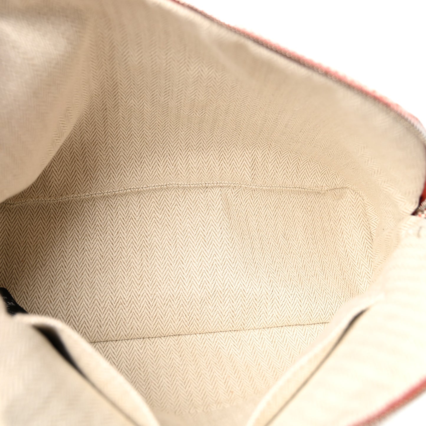 Cotton Canvas Crazy H Medium Bolide Case Orange Ficelle