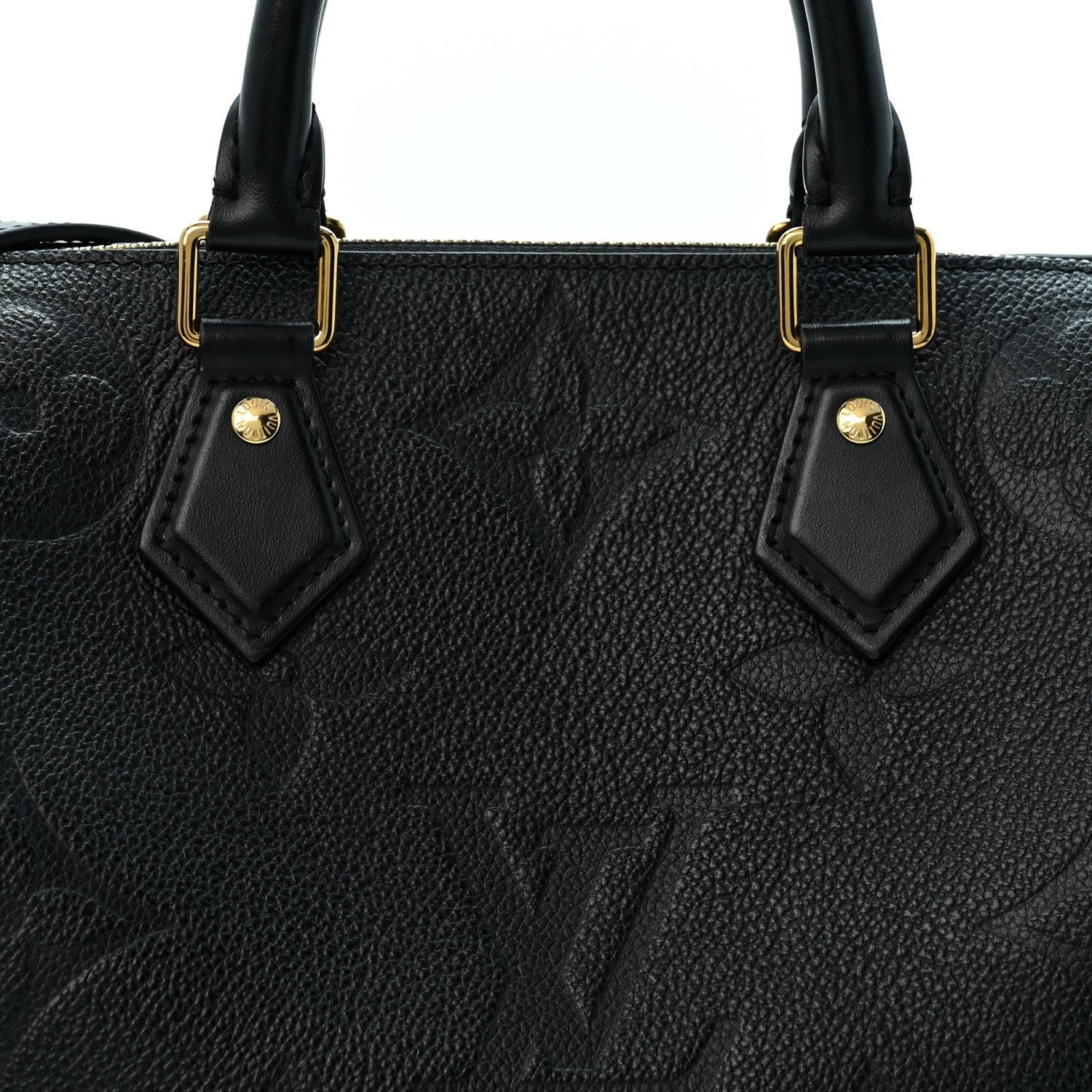 Louis Vuitton Empreinte Monogram Giant Speedy Bandouliere 25 Black 7 of 10