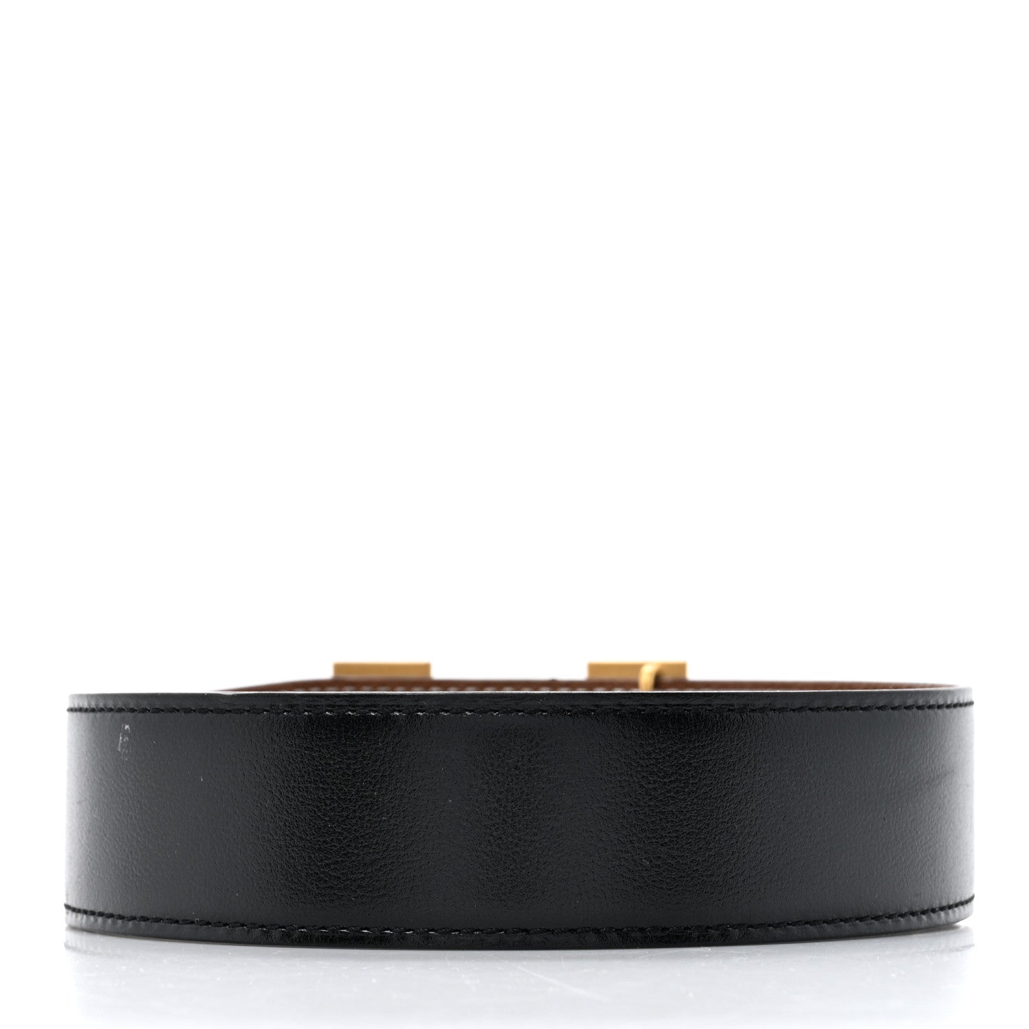 Hermes Box Togo 32mm H Belt 85 Black Gold 2 of 5