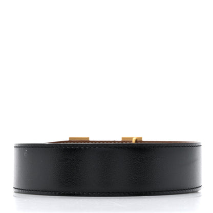 Hermes Box Togo 32mm H Belt 85 Black Gold 2 of 5