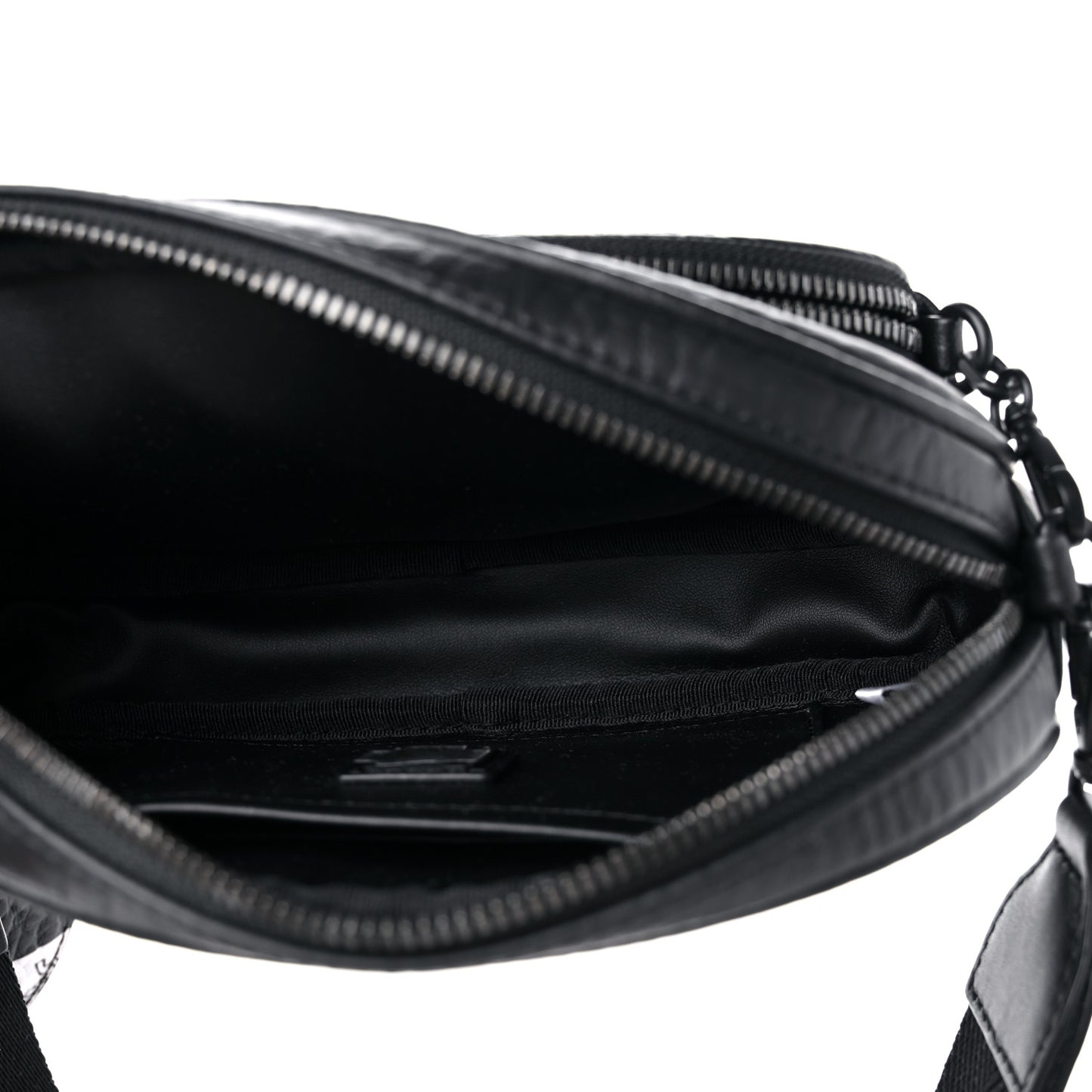 Checkerboard Visetos Small Aren Multifunction Crossbody Pouch Black White