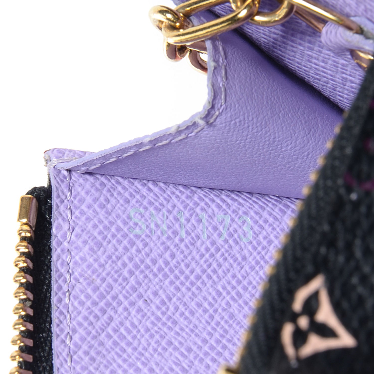 Louis Vuitton Monogram Multicolor Key Pouch Black Violet 7 of 7