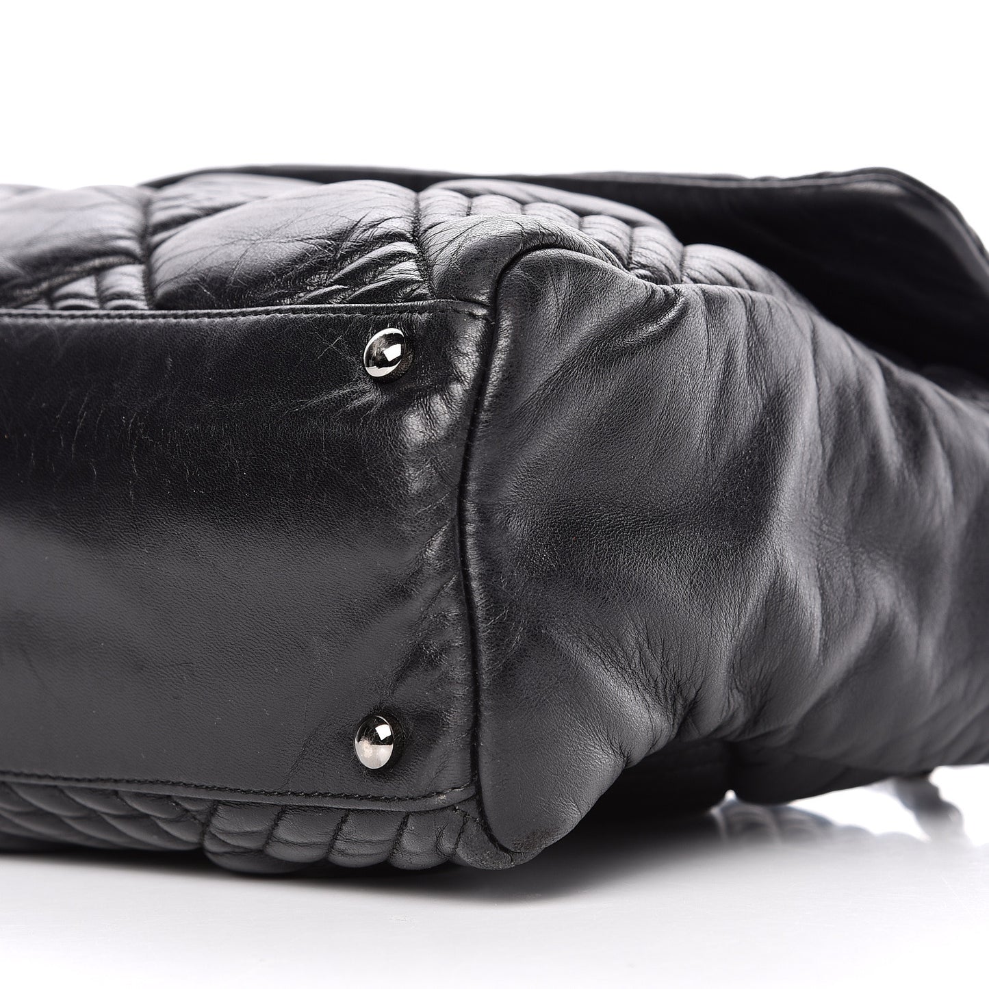 Lambskin In and Out XL Maxi Flap Black