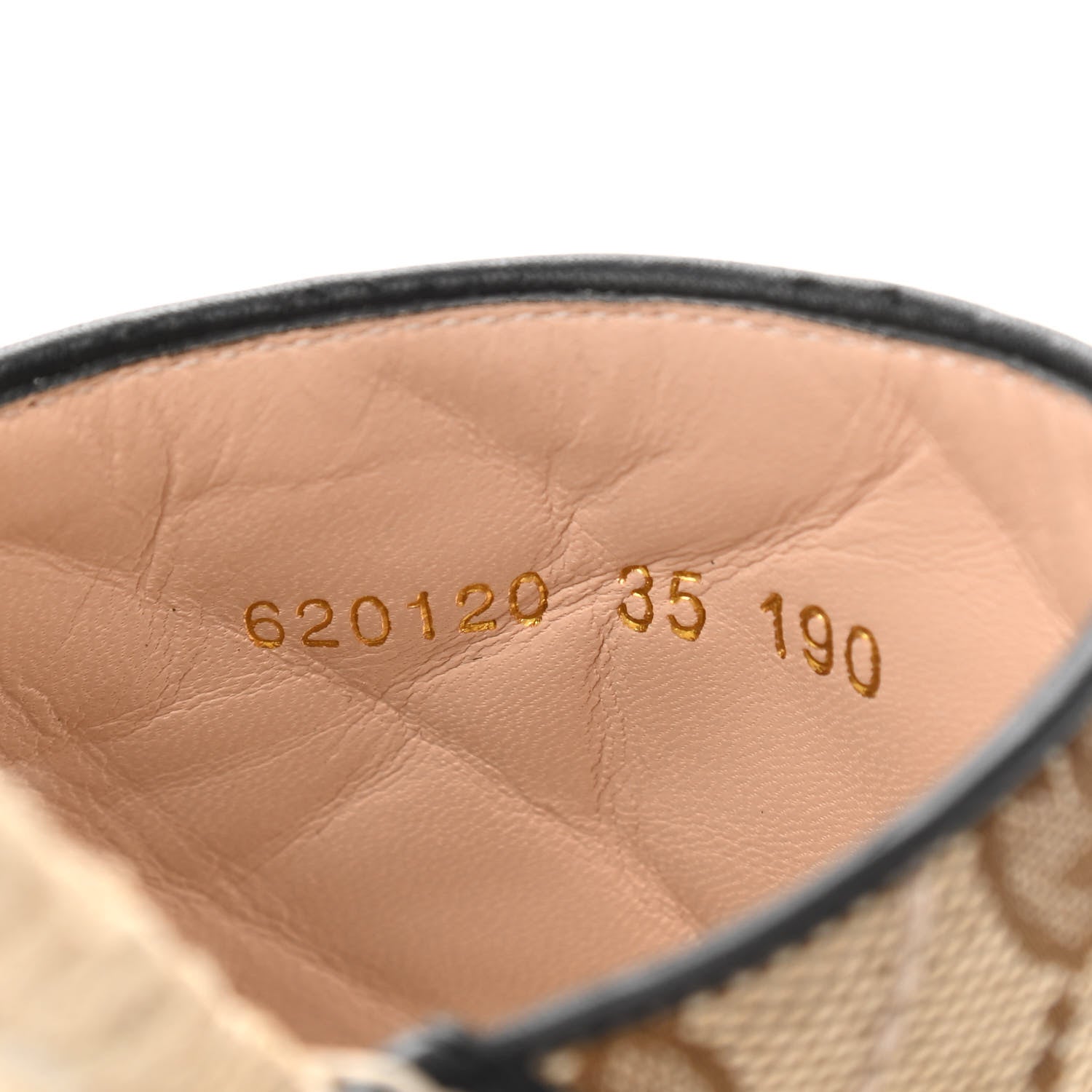 Gucci Monogram Matelasse GG Marmont Espadrille 20mm Slide Sandals 35 Beige Ebony Black 11 of 11