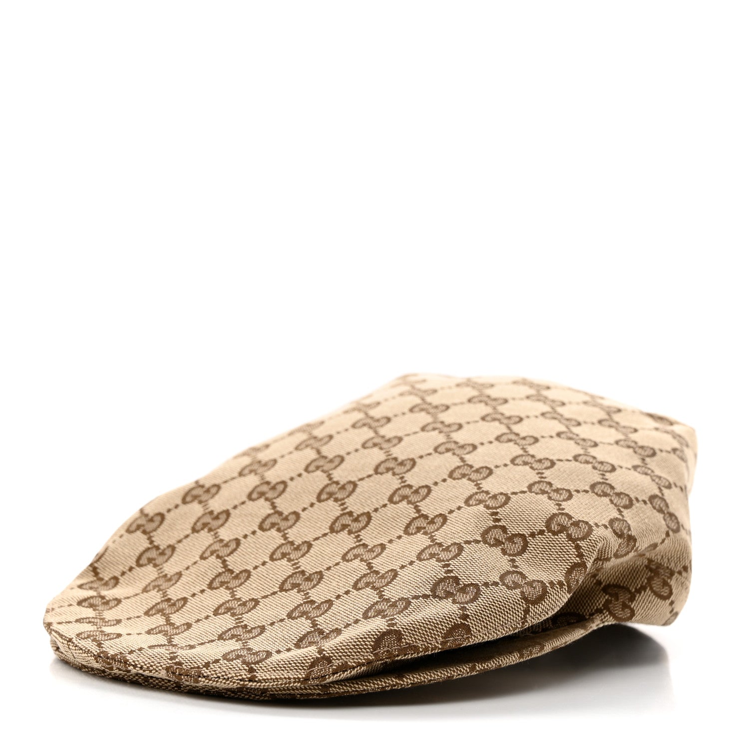 Gucci Monogram Drill Flat Cap 58 Beige 1 of 9