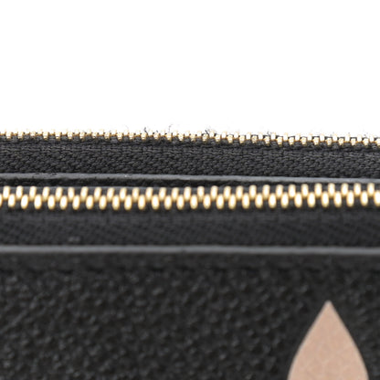 Louis Vuitton Empreinte Monogram Giant Double Zip Pochette Black Cream 10 of 13