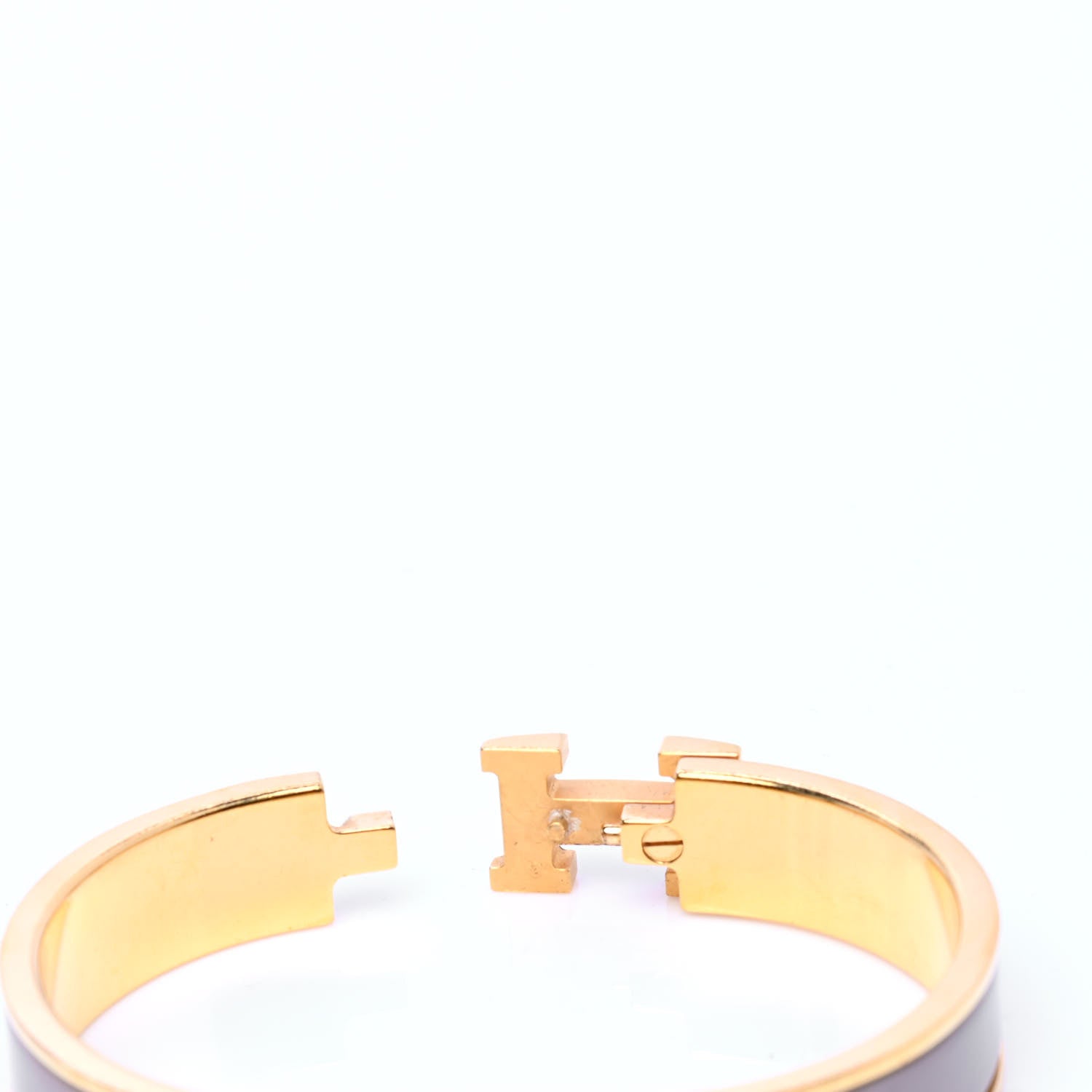 Hermes Enamel Narrow Clic Clac H Bracelet PM Marron Glace 5 of 6