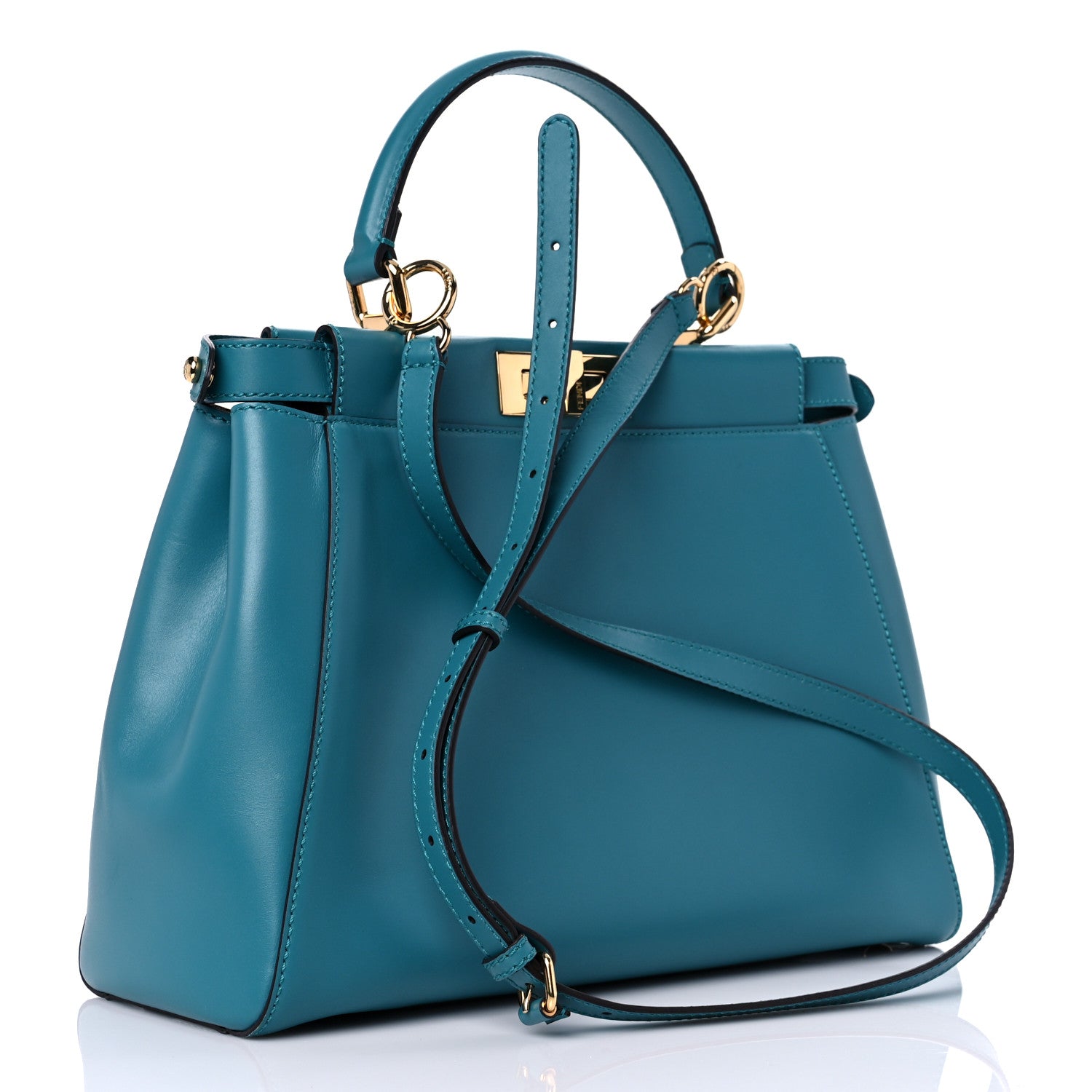Fendi Vitello Morgan Fabric Jacquard Pequin Medium Peekaboo Iconic Satchel Lago Tobacco Black 2 of 11