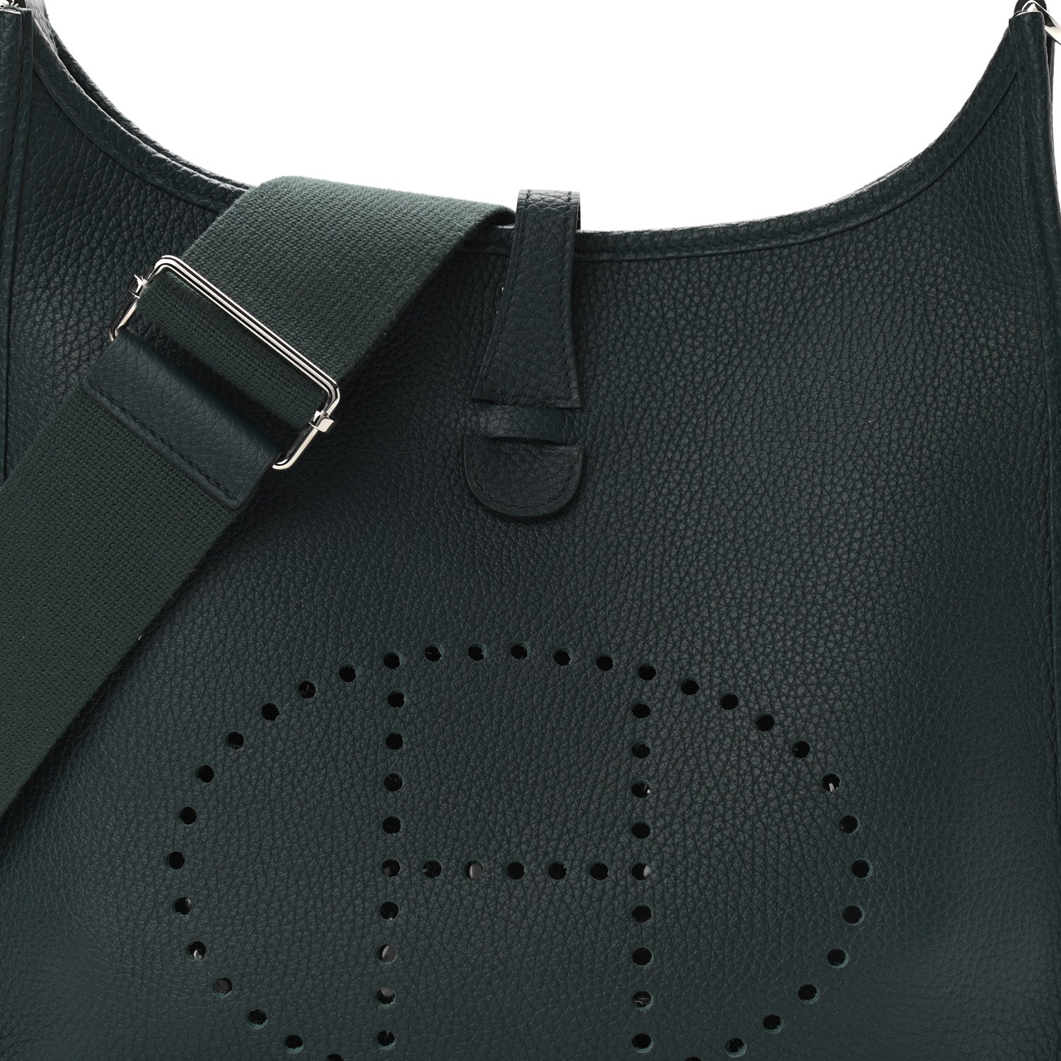 Hermes Taurillon Clemence Evelyne III PM Vert Cypress 8 of 10