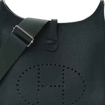 Hermes Taurillon Clemence Evelyne III PM Vert Cypress 8 of 10