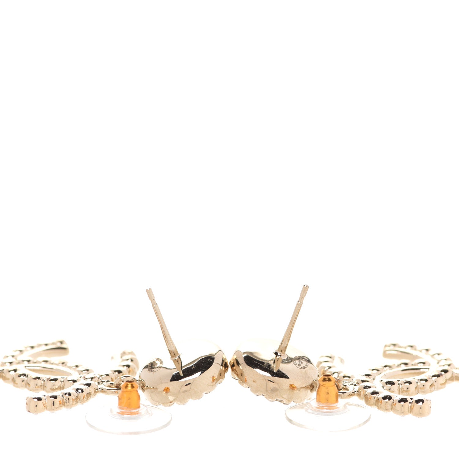 Chanel Crystal Pearl Bow-tiful CC Drop Earrings Gold 3 of 5