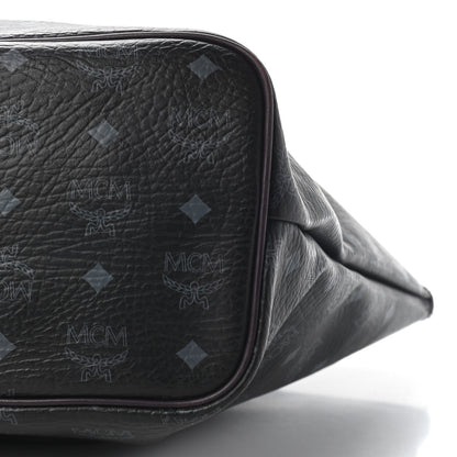 MCM Visetos Striped Munich Lion Tote Black 8 of 10