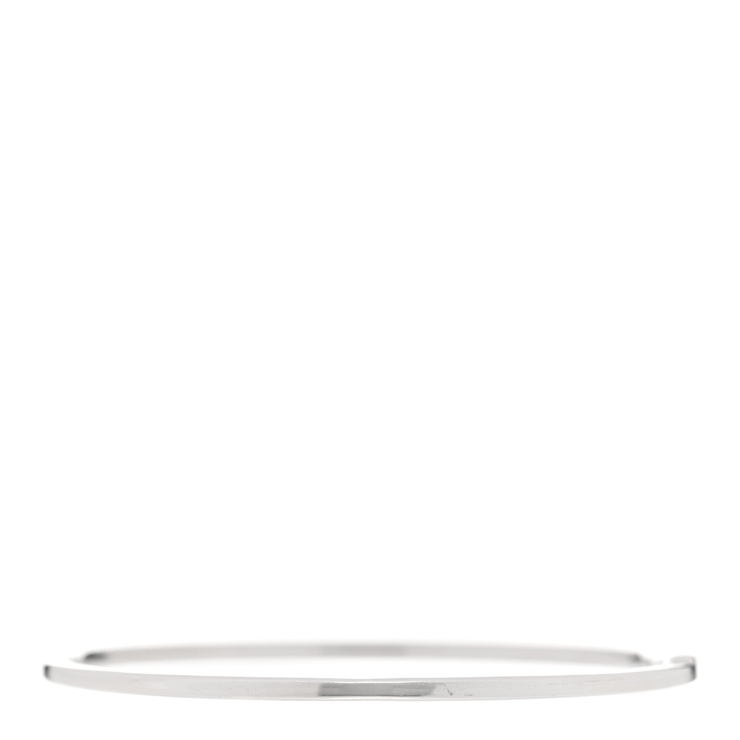 Tiffany 18K White Gold Diamond Metro Bangle Bracelet 2 of 3