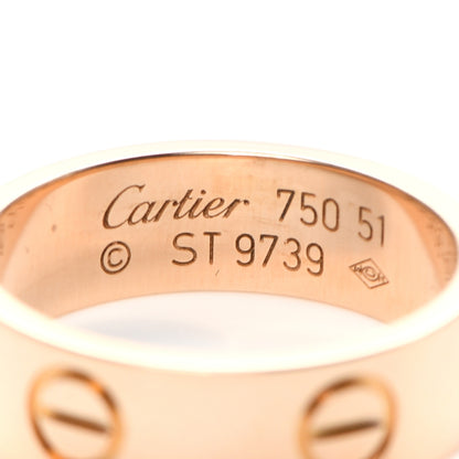 Cartier 18K Pink Gold 5.5mm LOVE Ring 51 5.75 4 of 5