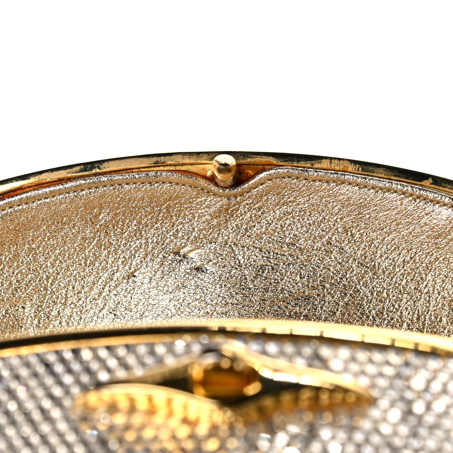 Swarovski Crystal Floral Miniaudiere Clutch