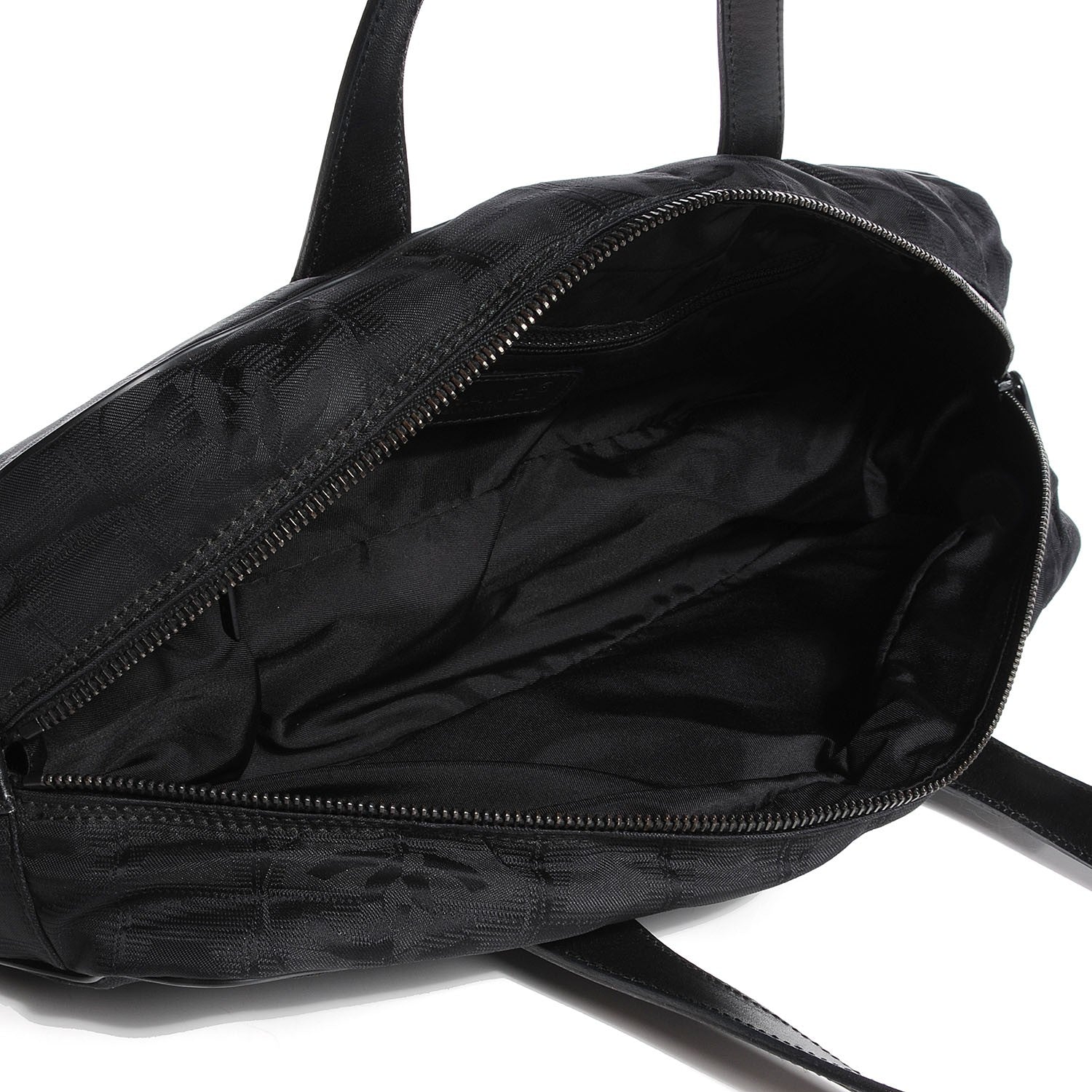 Chanel Nylon Travel Bowler Black 5 of 7