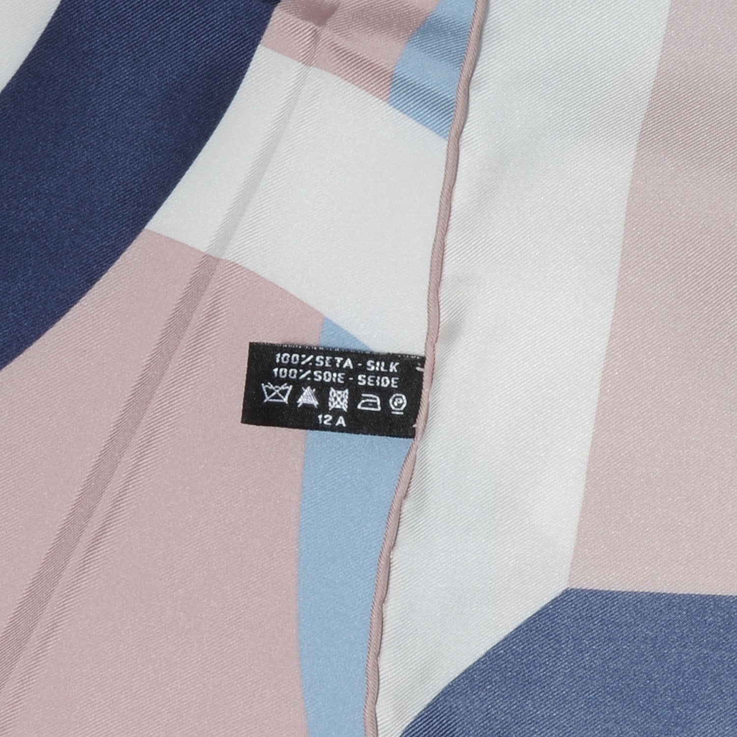 Chanel Silk CC Logo Square Scarf Multicolor Pink 4 of 4