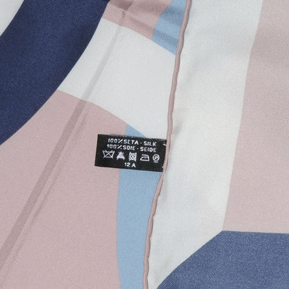 Chanel Silk CC Logo Square Scarf Multicolor Pink 4 of 4