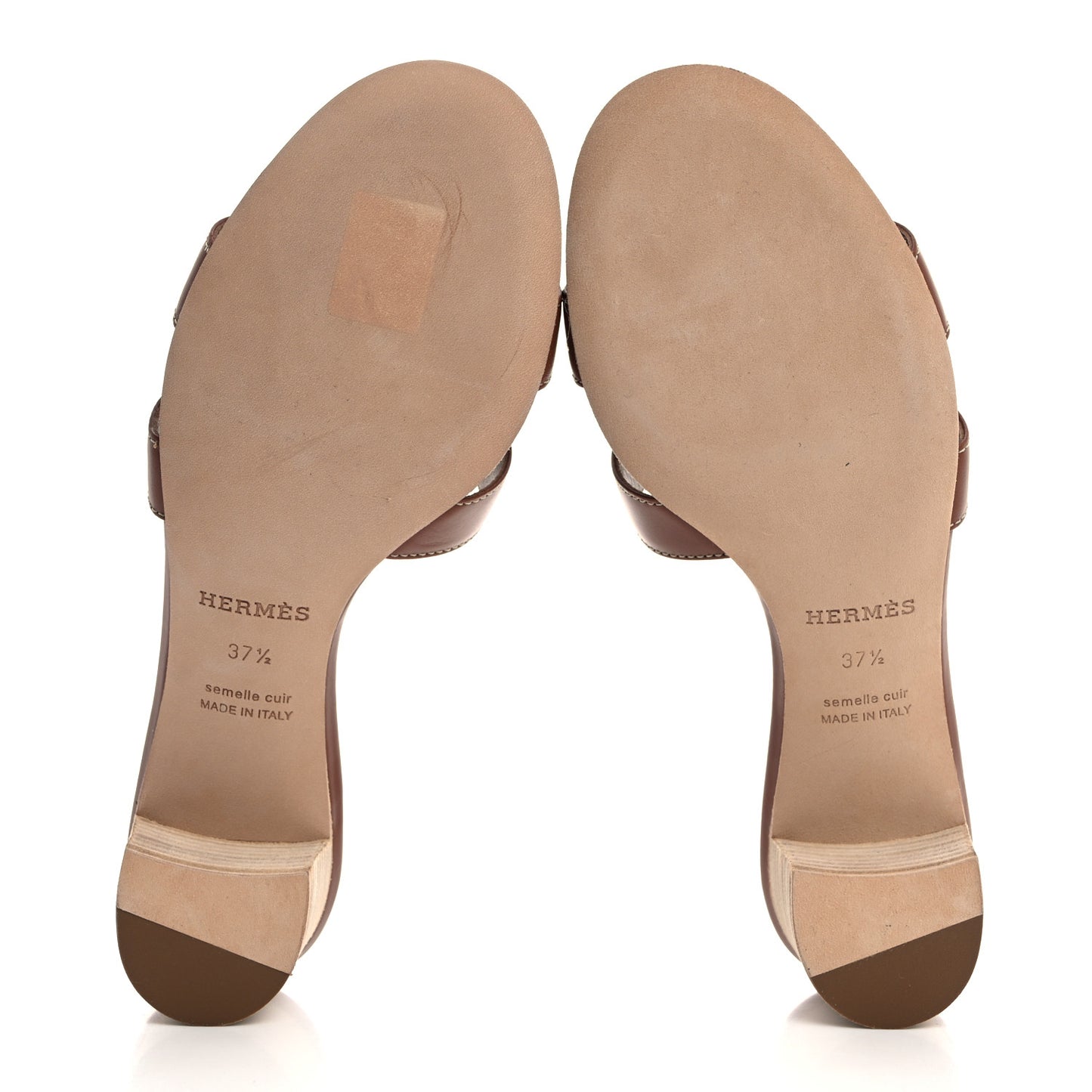 Calfskin Oasis Sandals 37.5 Gold