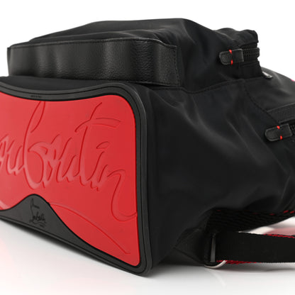 Christian Louboutin Nylon Calfskin Love Small Backloubi Backpack Black 8 of 8