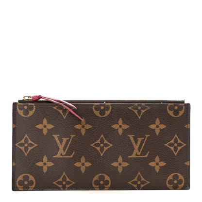 Louis Vuitton Monogram Felicie Chain Wallet Zippered Insert Fuchsia 1 of 6