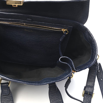 3.1 Phillip Lim Textured Calfskin Medium Pashli Satchel Ink 5 of 9