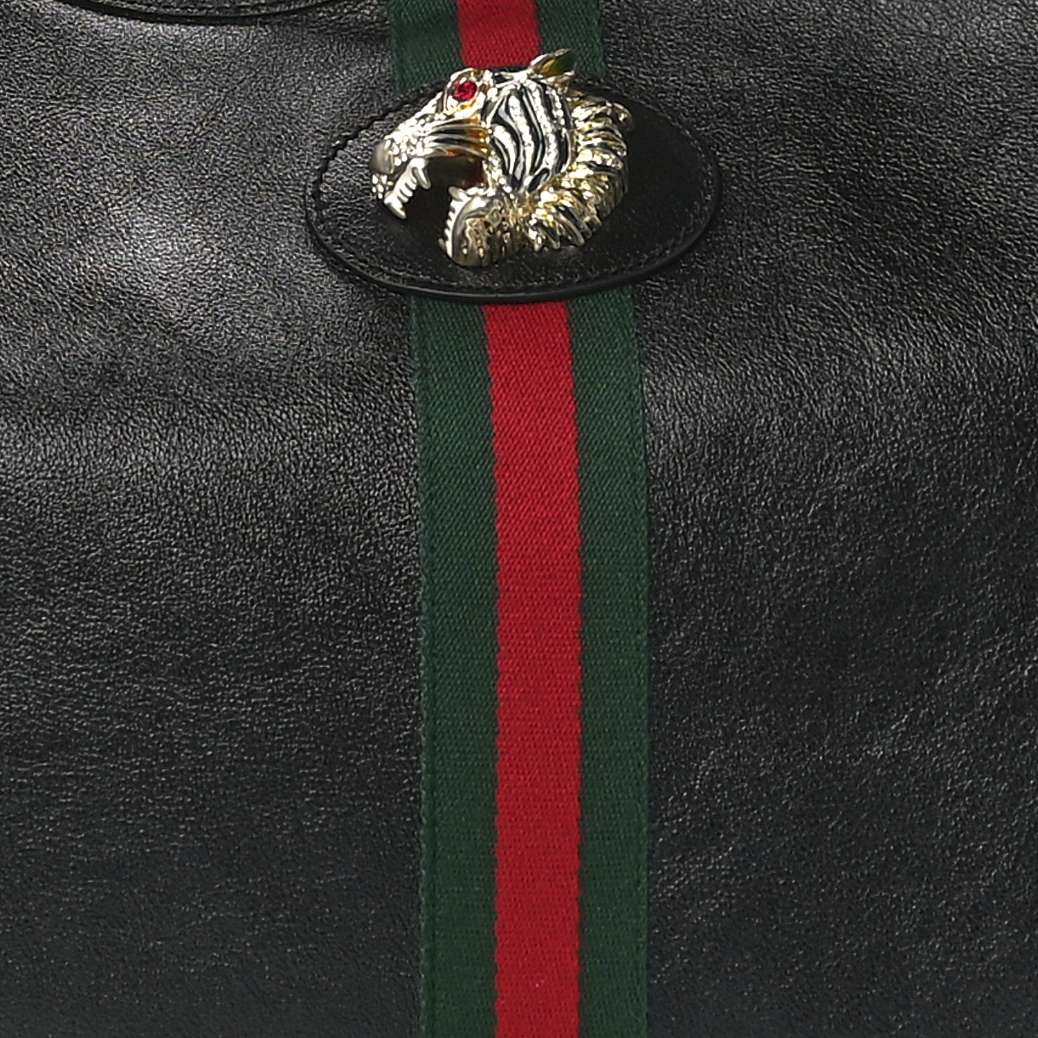 Gucci Calfskin Large Rajah Chain Tote Black 11 of 14