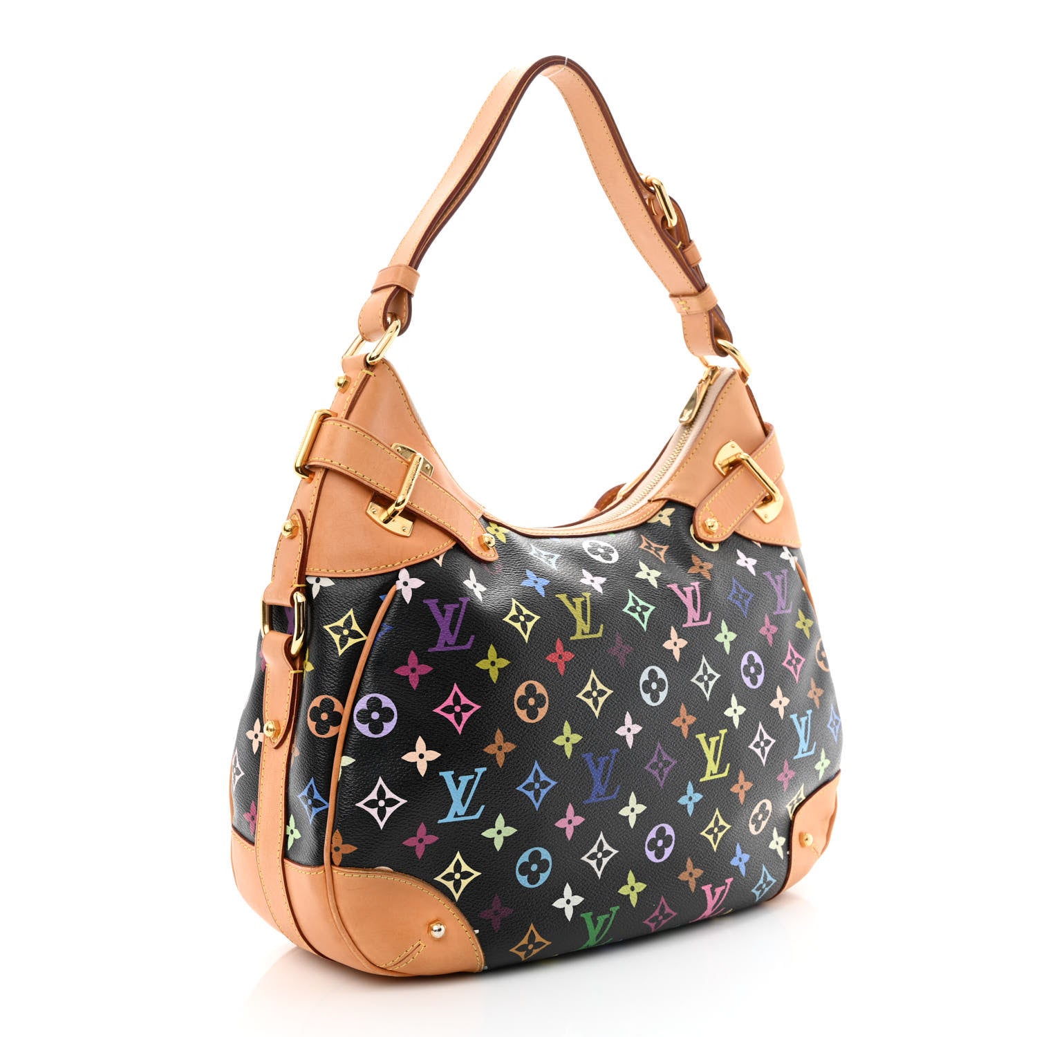 Louis Vuitton Monogram Multicolor Greta Black 3 of 10
