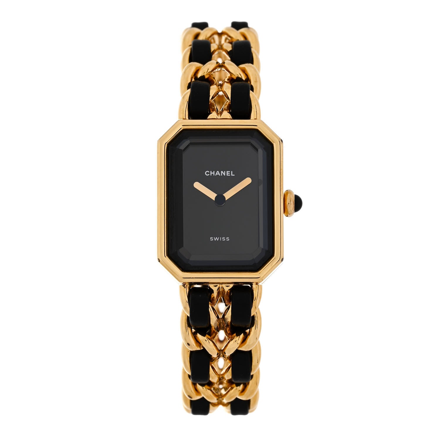 Chanel Stainless Steel Lambskin 20mm Chain Premiere Quartz Watch Gold M 1 of 5