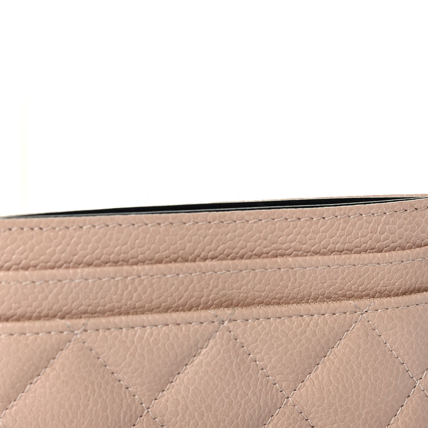Chanel Caviar Quilted Filigree Card Holder Beige Black 9 of 10