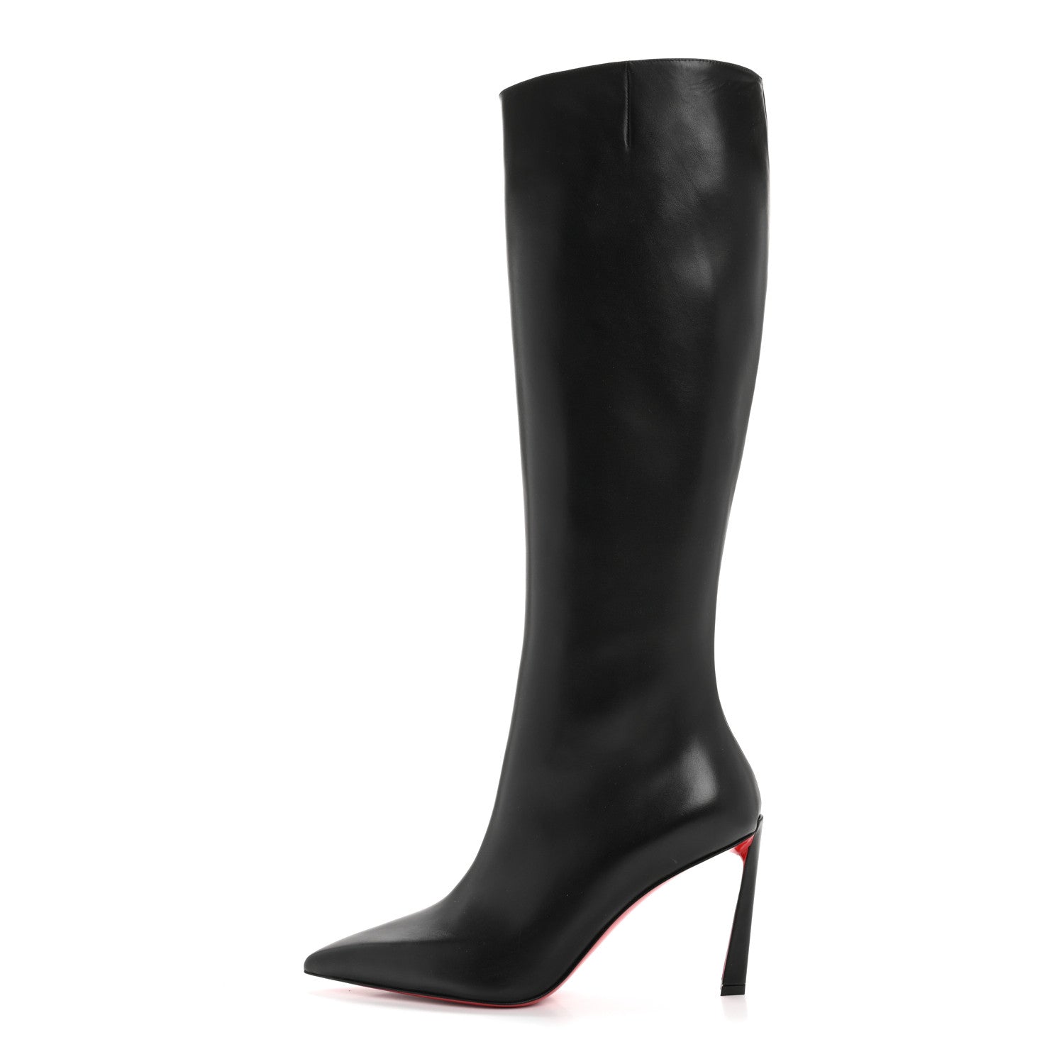 Christian Louboutin Calfskin Condora Botta 85 Knee Boots 40 Black 1 of 8