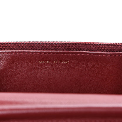 Chanel Aged Calfskin Chevron Quilted Reissue Wallet On Chain WOC Red 6 of 12