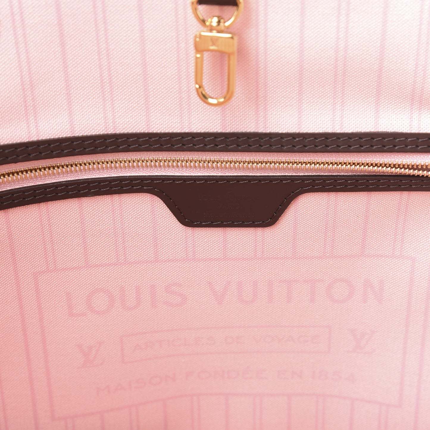 Damier Ebene Neo Neverfull MM Rose Ballerine