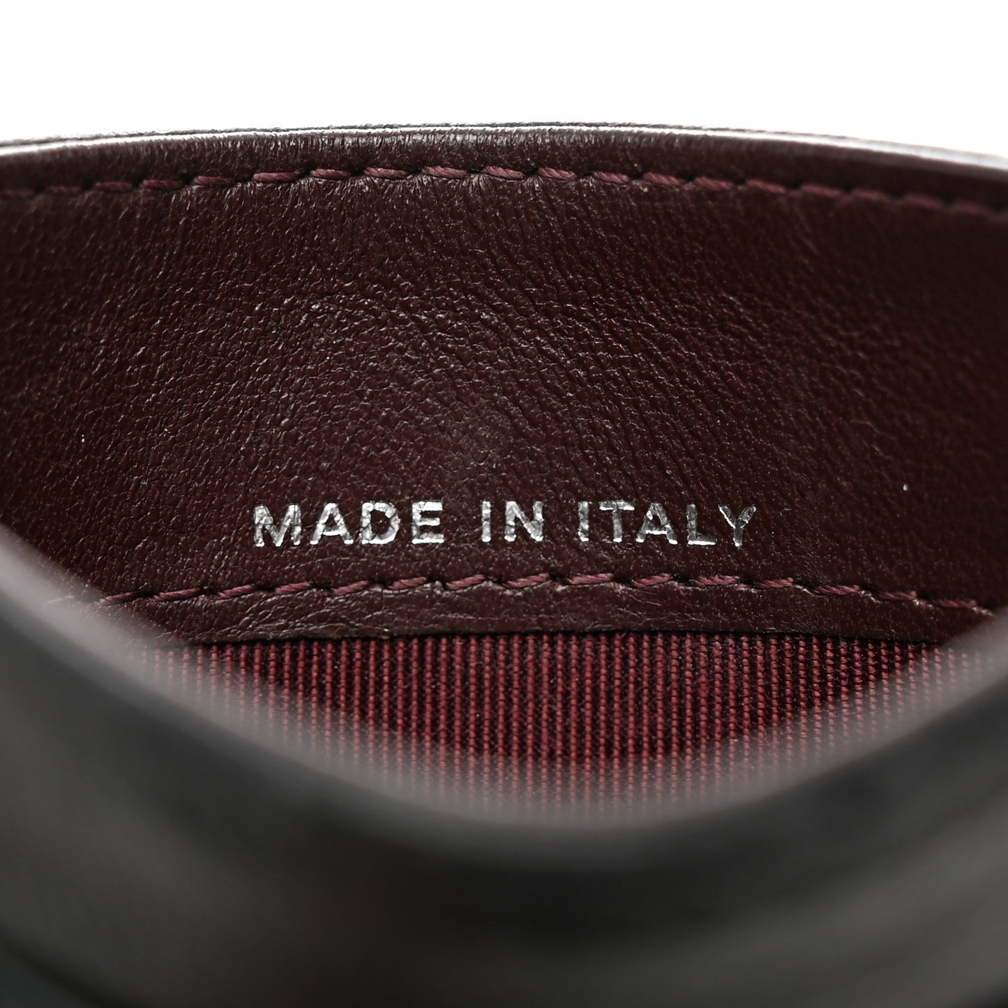 Lambskin Quilted Card Holder Black