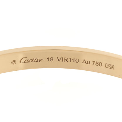 Cartier 18K Yellow Gold LOVE Bracelet 18 8 of 9
