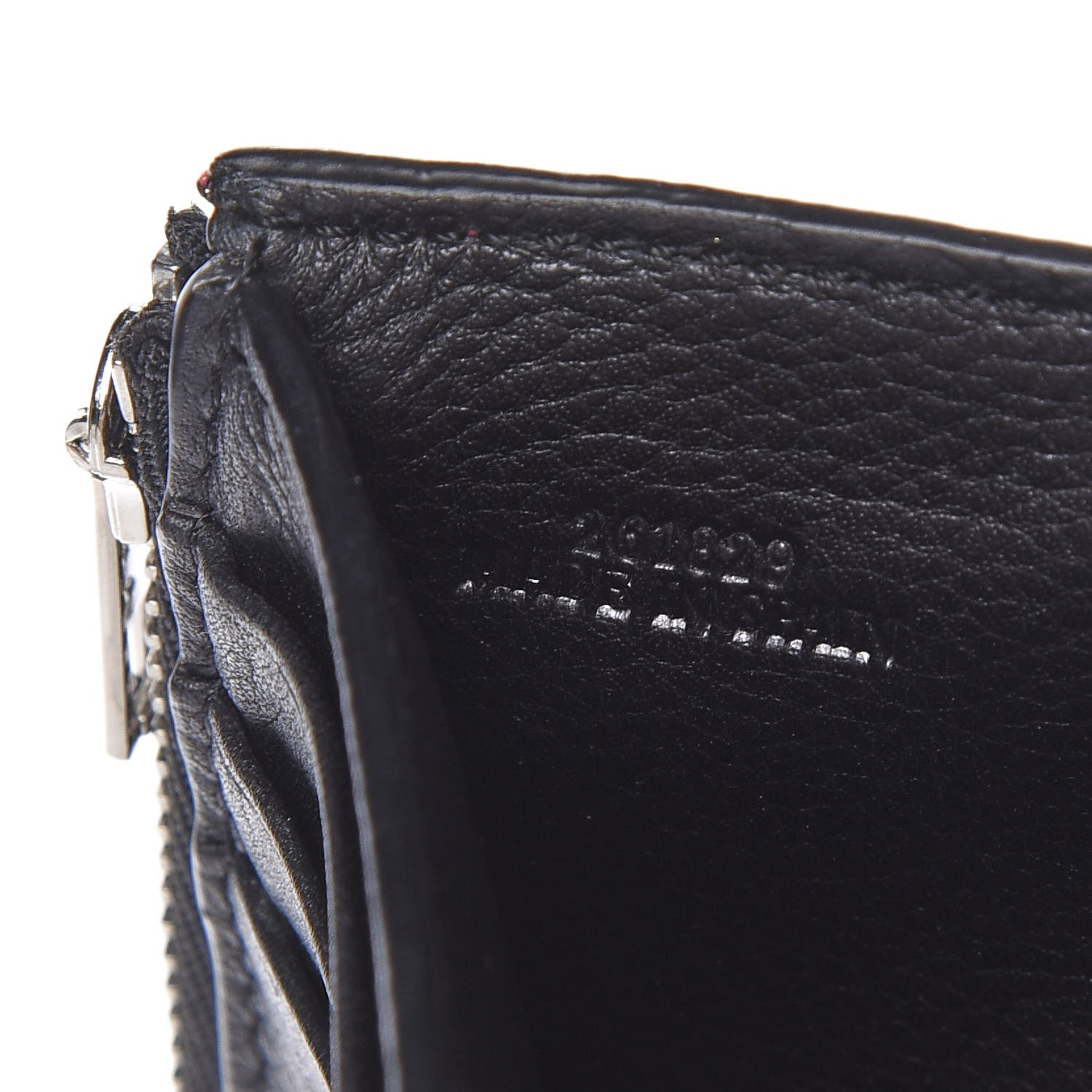 Loewe Grained Calfskin Compact Zip Wallet Wild Rose Raspberry 7 of 9