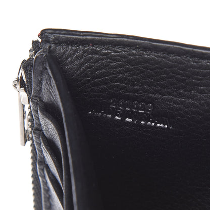 Loewe Grained Calfskin Compact Zip Wallet Wild Rose Raspberry 7 of 9