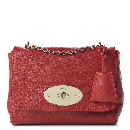 Mulberry Glossy Goatskin Small Lily Flap Red 1 of 9