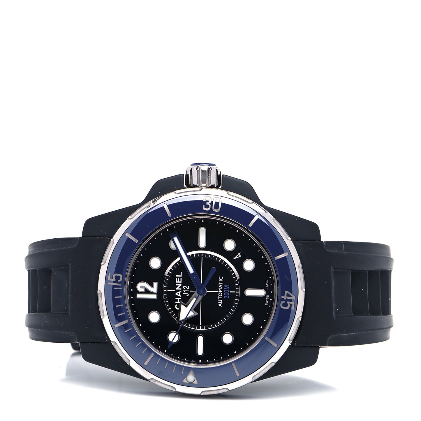 Stainless Steel Ceramic Rubber 41mm J12 Marine Automatic Watch Black