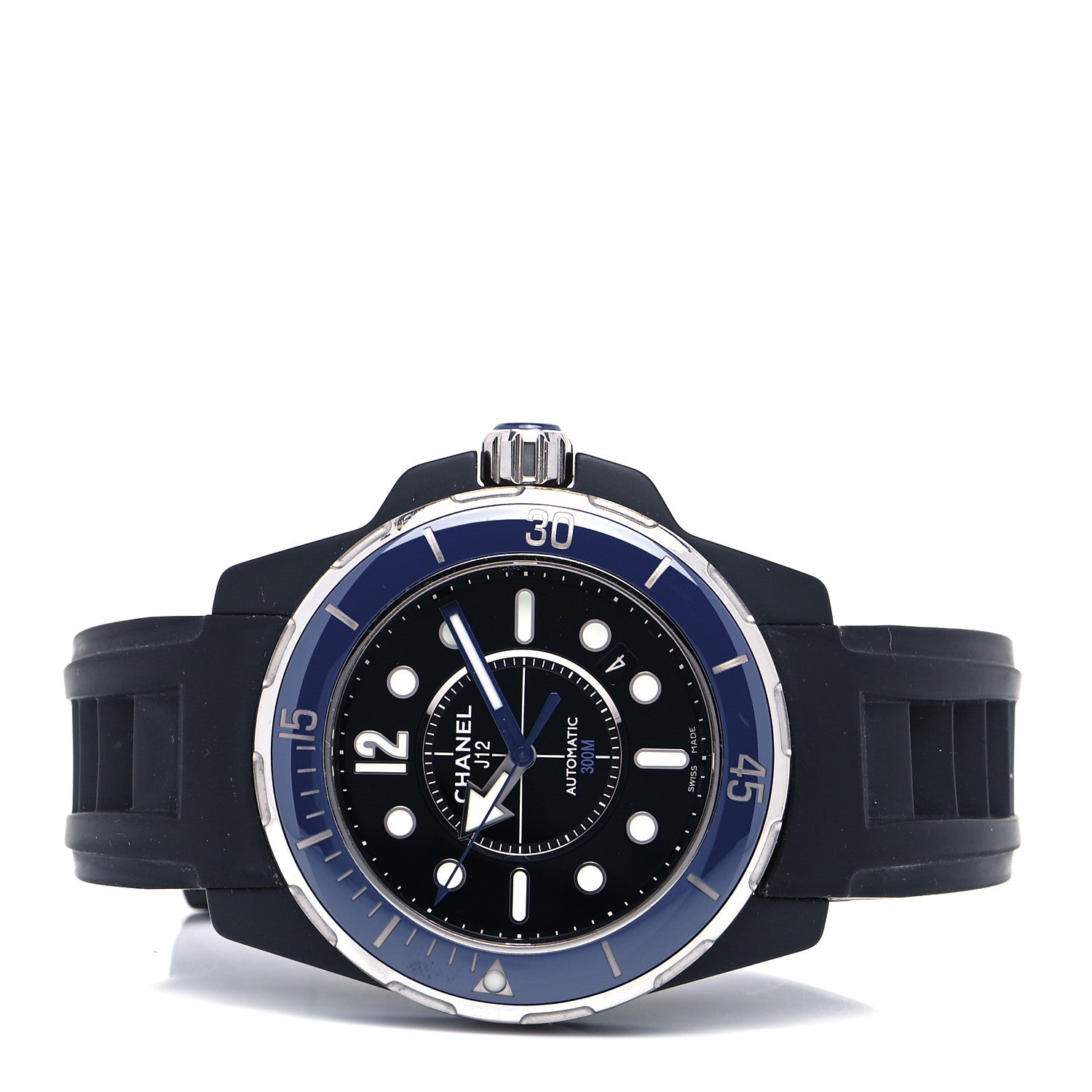 Chanel Stainless Steel Ceramic Rubber 41mm J12 Marine Automatic Watch Black 2 of 5
