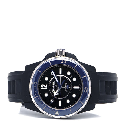 Chanel Stainless Steel Ceramic Rubber 41mm J12 Marine Automatic Watch Black 2 of 5