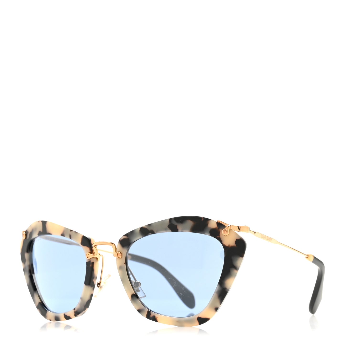 Acetate Metal Cat Eye Sunglasses SMU10N Tortoise